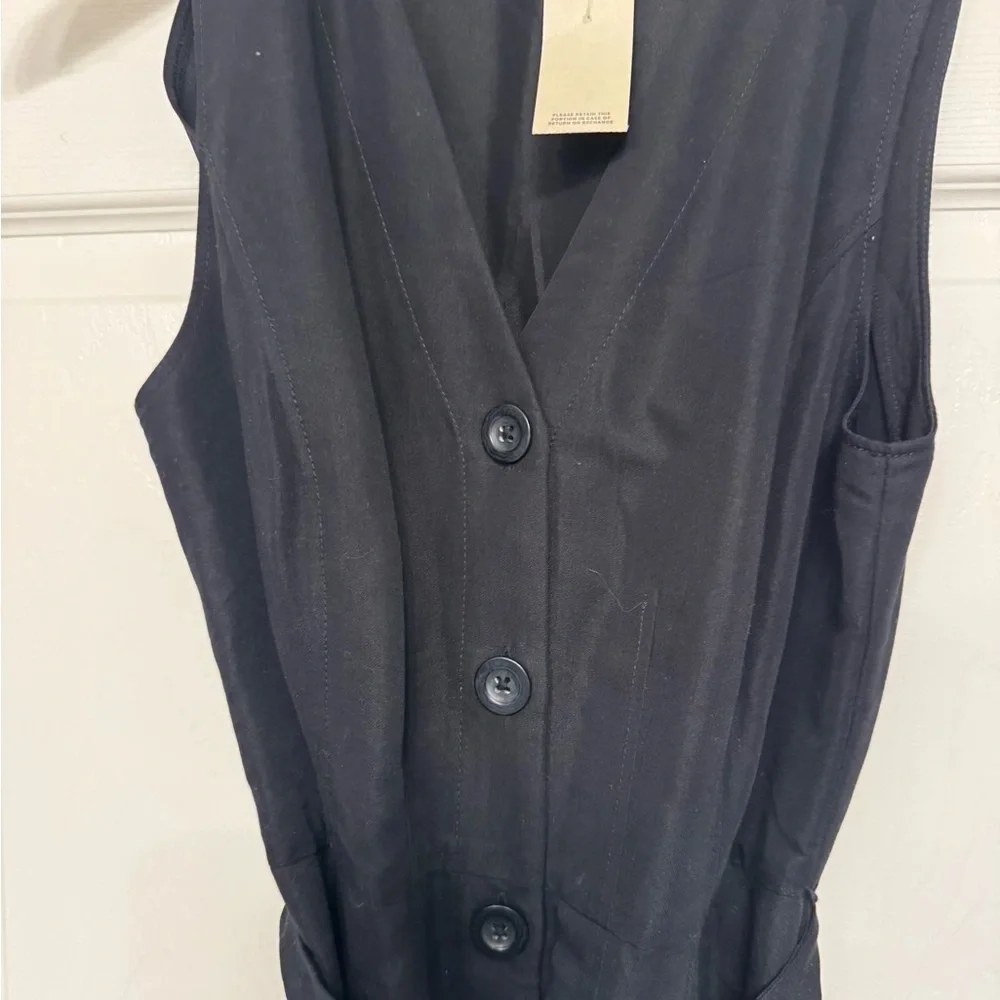 New - LOFT PLEAT dress with pockets - Picture 4 of 7